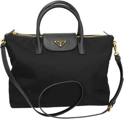 prada bn2541|Prada Black Nylon Tote Bag With Shoulder Strap Bn2541 Nero.